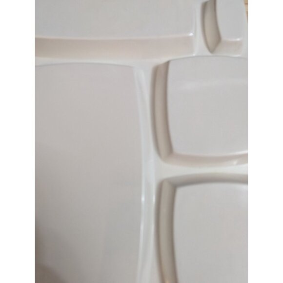 Peco Melamine Childs Sectioned Meal Tray 12x9 inch Shin-San 1983 geese fairy - Picture 9 of 12